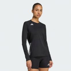 Koszulka HILO Long Sleeve Volleyball. Czarne t-shirty damskie Adidas, xl, bez wzorów, bez kołnierzyka. Za 179.00 zł.