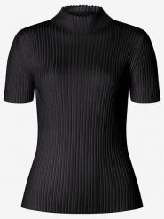 More & More Koszulka w kolorze czarnym rozmiar: 46. Czarne bluzki damskie MORE & MORE, s, bez wzorów, z wiskozy, bez kołnierzyka. Za 70.08 zł.