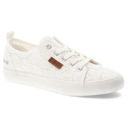 Białe Trampki Big Star Modne Buty Damskie Półbuty. Białe półbuty damskie Big Star, z aplikacjami, z gumy. Za 139.00 zł.
