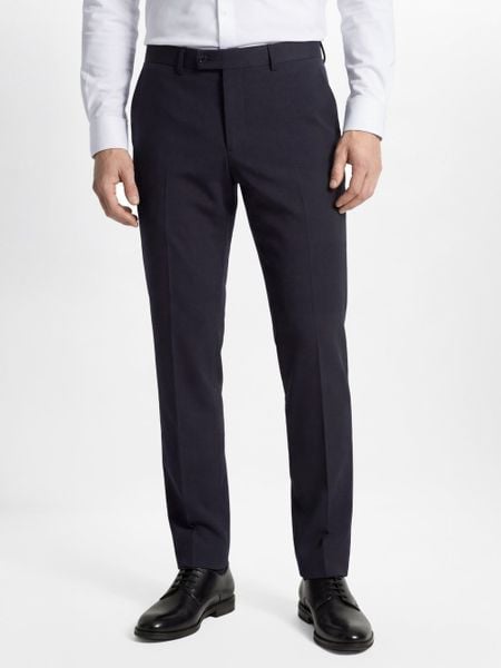 Finshley & Harding spodnie garniturowe Mężczyźni Modern Fit niebieski, 54. Niebieskie spodnie wizytowe męskie Finshley & Harding, z syntetyku. Za 349.95 zł.