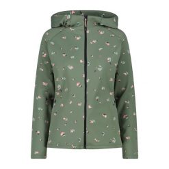 Damska kurtka wodoodporna CMP 4-way. Zielone kurtki damskie CMP, bez wzorów, bez kaptura. W wyprzedaży za 321.15 zł.