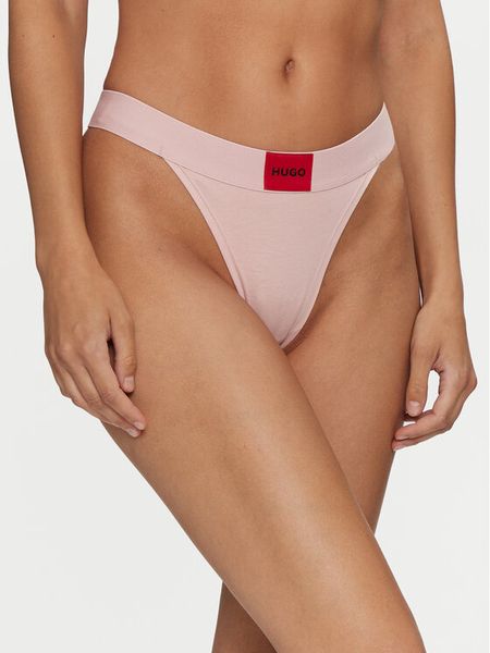 Hugo Stringi Red Label 50503102 Różowy. Czerwone stringi damskie Hugo, xl, bez wzorów, z bawełny. Za 49.99 zł.