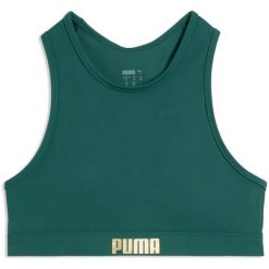 Biustonosz damskie Puma Swim Women Racerback Swim Top 1p. Zielone biustonosze Puma, bez wzorów, z materiału. Za 290.00 zł.