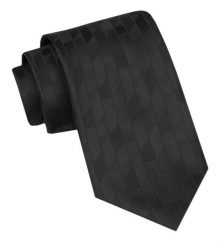 Angelo di Monti - Krawat Męski - Czarny z Geometryczną Fakturą. Czarne krawaty i muchy męskie Angelo di Monti, bez wzorów, z tkaniny, eleganckie. Za 45.00 zł.