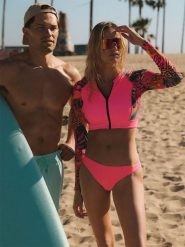 4F Dół od bikini damski - różowy XL. Czerwone bikini damskie 4f, bez wzorów. Za 49.99 zł.