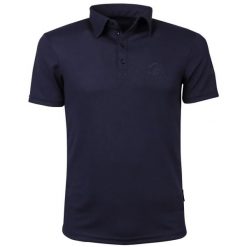 Koszulka polo do jazdy konnej Harry's Horse Liciano. Niebieskie koszulki polo męskie HARRYS HORSE, na lato, l, bez wzorów, z materiału, bez ramiączek. Za 197.45 zł.