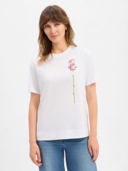 JOOP! Koszulka Kobiety Bawełna (100%) biały, 36. Białe t-shirty damskie Joop!, bez wzorów, z bawełny, bez kołnierzyka. Za 379.95 zł.