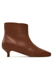 Balagan Botki BALAGAN-VARED BOTKI KARMELOWY Brązowy. Brązowe botki damskie BALAGAN, ze skóry, bez obcasa, na szpilce, bez zapięcia. Za 749.99 zł.