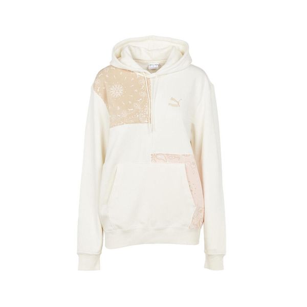Damska bluza z kapturem Puma Paisley w kolorze biało-różowym białym. Białe bluzy z kapturem damskie Puma, s, z bawełny. Za 130.25 zł.