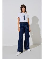 ONLY Koszulka w kolorze białym rozmiar: XL. Białe bluzki damskie Only, xl, bez wzorów, z bawełny, bez kołnierzyka, bez ramiączek. Za 61.95 zł.