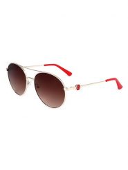 Guess Damskie okulary przeciwsłoneczne w kolorze złoto-czerwono-brązowym rozmiar: 57. Brązowe okulary przeciwsłoneczne damskie Guess. Za 242.13 zł.