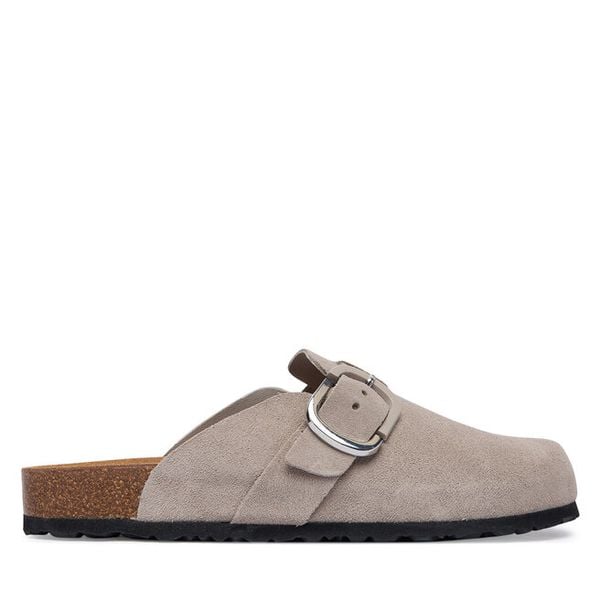 Klapki Tamaris. Szare klapki damskie Tamaris, bez wzorów, bez obcasa. Za 329.99 zł.