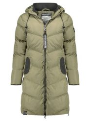 Geographical Norway Płaszcz zimowy "Bonus" w kolorze khaki rozmiar: L. Brązowe płaszcze damskie Geographical Norway, na zimę, l, bez wzorów, z puchu. Za 402.20 zł.