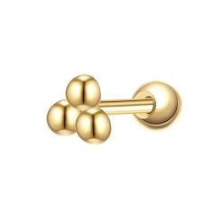 Glanzstücke München Piercing Kugeln z srebra próby 925 w kolorze zlotym Kolczyki 1 ct Damski. Żółte kolczyki damskie Glanzstücke München, pozłacane. Za 110.49 zł.