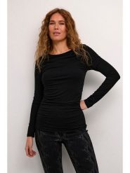 Kaffe Bluzka w kolorze czarnym rozmiar: XL. Czarne bluzki damskie Kaffe, s, bez wzorów, z wiskozy, klasyczne, bez kołnierzyka, bez ramiączek. Za 73.93 zł.