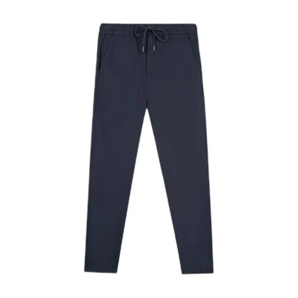 Spodnie z gumką dla kobiet TBS Sintajog. Niebieskie spodnie materiałowe damskie Tbs, bez wzorów, eleganckie. Za 283.00 zł.