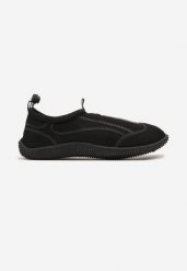 Czarne Buty Sportowe Wsuwane z Elastyczną Podeszwą Rivasole. Czarne buty sportowe na co dzień męskie Born2be, na lato, z materiału, bez zapięcia. Za 29.99 zł.