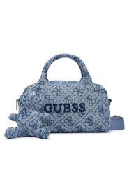 Guess Torebka V6YZ05 K4470 Niebieski. Niebieskie torebki klasyczne damskie Guess, z aplikacjami, z materiału, bez dodatków. Za 344.99 zł.
