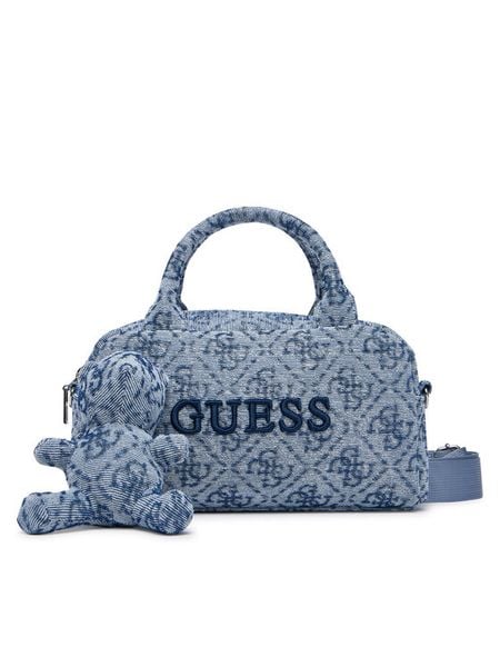 Guess Torebka V6YZ05 K4470 Niebieski. Niebieskie torebki klasyczne damskie Guess, z aplikacjami, z materiału, bez dodatków. Za 344.99 zł.