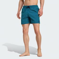 Szorty do pływania Seersucker Stripy 5-calowe. Niebieskie szorty męskie Adidas, bez wzorów. Za 179.00 zł.