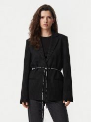 Karl Lagerfeld Jeans Marynarka B3W14004 Czarny Regular Fit. Czarne marynarki i żakiety damskie Karl Lagerfeld Jeans, xl, bez wzorów, z jeansu. Za 999.99 zł.