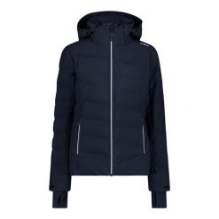 Kurtka damska narciarska CMP 34W4596. Niebieskie kurtki narciarskie i snowboardowe damskie CMP, l, bez wzorów, bez kaptura, narciarskie. W wyprzedaży za 888.50 zł.