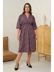 Curvy Lady Sukienka w kolorze różowym rozmiar: 44/46. Różowe sukienki damskie Curvy Lady, bez wzorów, z wiskozy, klasyczne, bez kołnierzyka, bez ramiączek, midi. Za 91.99 zł.