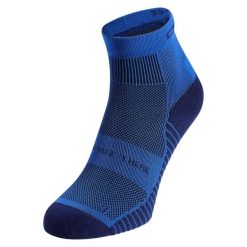 Skarpetki UNI ODLO Socks quarter PERFORMANCE RUN. Niebieskie skarpetki damskie Odlo, bez wzorów, z elastanu. Za 69.99 zł.