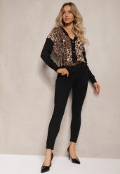 Czarne Jeansy z Efektem Push-Up Skinny Fortoria. Czarne jeansy damskie Renee. Za 69.99 zł.
