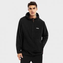 Bluza polarowa z kapturem męska Avoriaz. Czarne bluzy z kapturem męskie SIROKO, m, z polaru. Za 254.00 zł.