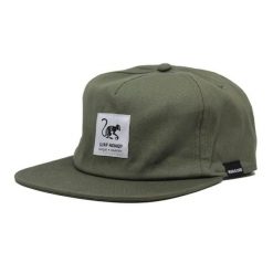 Czapka Trucker - Płaski Daszek - Bawełna Organiczna (Zielony). Zielone czapki męskie SURF MONKEY, bez wzorów, z bawełny. Za 139.95 zł.