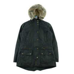 Second life - Barbour parka damska Kelsall woskowana - Stan bardzo dobry. Czarne parki damskie Barbour, l, bez wzorów. Za 425.96 zł.
