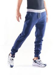 Bluza z małym logo Work Leisure Spodnie. Niebieskie bluzy bez kaptura męskie LEONE 1947 APPAREL, m. Za 84.16 zł.