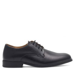 Półbuty GINO ROSSI. Czarne buty wizytowe męskie Gino Rossi, bez zapięcia. Za 249.99 zł.
