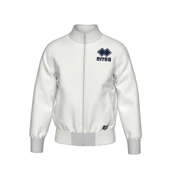 Bluza z pełnym zamkiem błyskawicznym Errea Essential 26. Białe bluzy bez kaptura męskie ERREA, na zimę, bez wzorów, z bawełny, sportowe, bez kołnierzyka, bez ramiączek. Za 213.10 zł.