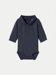 NAME IT Body dziecięce 13190160 Granatowy. Niebieskie body niemowlęce Name it, bez wzorów, z bawełny, bez ramiączek. Za 69.99 zł.