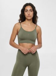 Top z usztywnieniem dla kobiet Hummel Flow. Czarne topy sportowe damskie HUMMEL, xs, bez wzorów, z dzianiny, bez ramiączek. Za 167.00 zł.