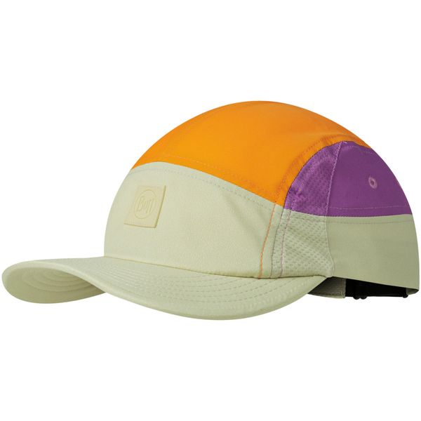 Czapka z daszkiem BUFF 5 PANEL GO CAP DOMUS APRICOT. Zielone czapki męskie Buff, bez wzorów. Za 169.90 zł.