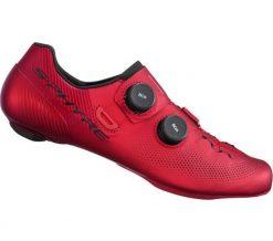 Buty kolarskie szosowe RC903 S-PHYRE, czerwone. Czerwone buty wizytowe męskie SHIMANO, z materiału, bez zapięcia. Za 1,556.80 zł.
