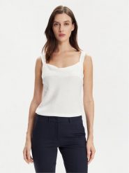 Marella Top Odilia 2413161182 Biały Regular Fit. Białe topy damskie Marella, bez wzorów, z jedwabiu, bez kołnierzyka. Za 449.99 zł.