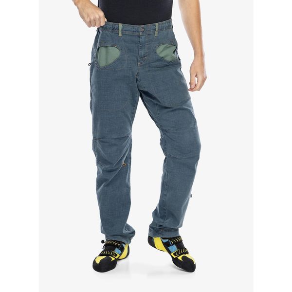 Spodnie wspinaczkowe męskie E9 Rondo X2. Niebieskie spodnie materiałowe męskie E9, bez wzorów, sportowe. Za 476.99 zł.