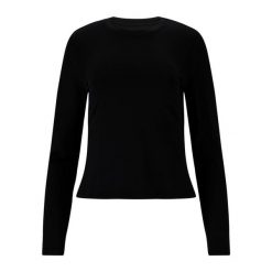 Kurtka z długim rękawem damska Athlecia Almi. Czarne kurtki damskie Endurance, bez wzorów, bez kaptura. Za 145.50 zł.