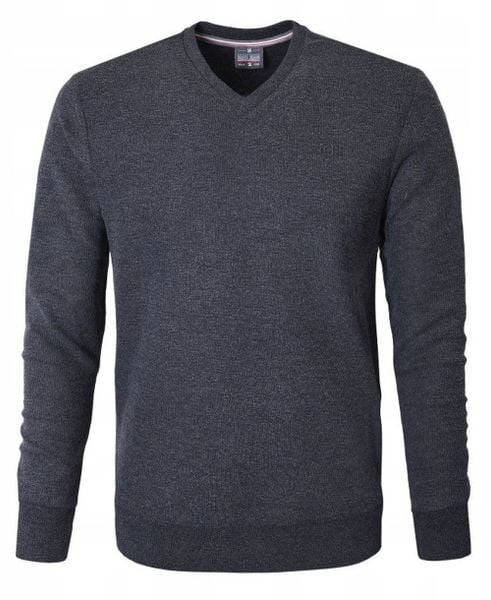 Wygodna Bawełniana Bluza - Pako Jeans - Grafitowa. Szare bluzy bez kaptura męskie Pako Jeans, l, z bawełny. Za 169.00 zł.