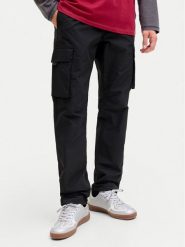 Jack & Jones Spodnie dresowe Kane Ivan 12288610 Czarny Regular Fit. Czarne spodnie dresowe męskie Jack & Jones, bez wzorów, z dresówki. Za 209.99 zł.