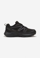 Czarne Buty Sportowe przed Kostkę z Modnymi Wstawkami Nicuone. Czarne buty fitness męskie Born2be, bez zapięcia, na fitness i siłownię. Za 169.99 zł.