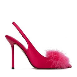 Szpilki Eva Minge. Czerwone szpilki Eva Minge, bez wzorów, bez obcasa. Za 479.99 zł.