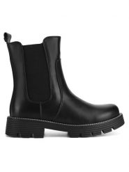 Nelli Blu Botki CS6139-03 Czarny. Czarne botki dziewczęce Nelli Blu, bez wzorów, z materiału, bez ramiączek. Za 149.99 zł.