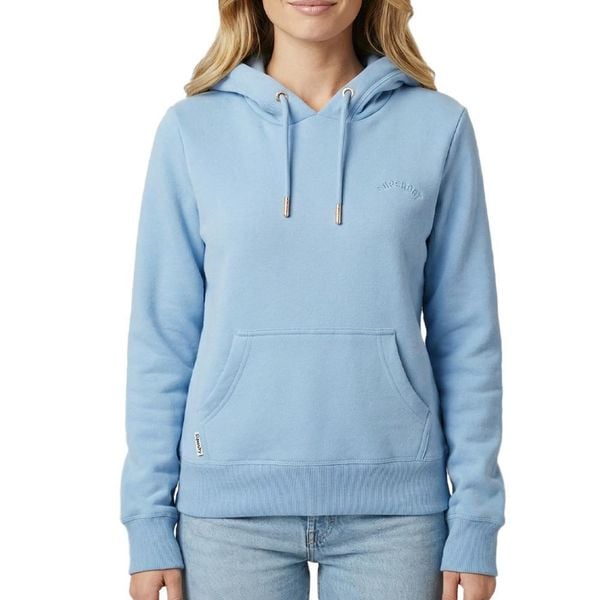 Bluza damska z kapturem Superdry Essential Logo Emb Hb. Niebieskie bluzy z kapturem damskie Superdry., l, z bawełny. Za 295.45 zł.