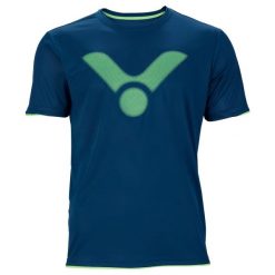 Koszulka do tenisa męska Victor T-03103 B. Niebieskie t-shirty sportowe męskie VICTOR, l, z materiału, bez ramiączek, tenisowe. Za 88.00 zł.