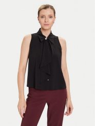 Rinascimento Bluzka CFC0125089003 Czarny Regular Fit. Czarne bluzki damskie RINASCIMENTO, s, bez wzorów, z syntetyku, bez ramiączek. Za 339.99 zł.